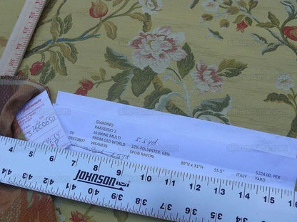 5.5y Scalamandre Giardino Paradisio 2 Jasmine Multi Old World Weavers