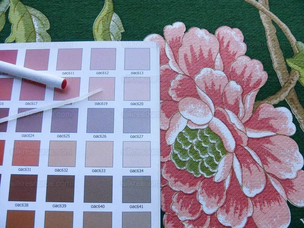 Scalamandre Old World Weavers Troutbeck Parrot Kanchou Tropical Bird in Tree of Life Peony Deep Green Spectacular MSRP USD420/Y