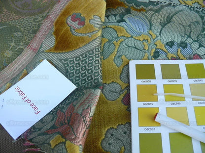 Scalamandre Old World Weavers Tosca Silk Velvet Gold Rose Rt$956