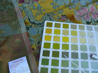 Scalamandre Old World Weavers Tosca Silk Velvet Gold Rose Rt$956