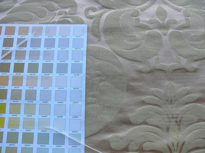 0.6Y Old World Weavers Scalamandre Bellona Soft Peach Gold Thick Renaissance Silk Damask MSRP USD406/y