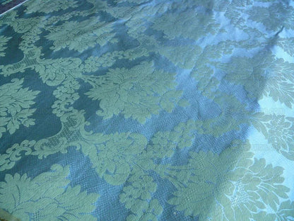 Scalamandre Fornarina Celadon Blue Green 100% Silk Damask Rt$648