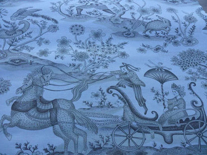 Scalamandre Grey Watkins Enchanted Forest Taupe Myth Horse