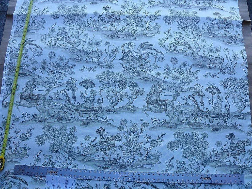 Scalamandre Grey Watkins Enchanted Forest Taupe Myth Horse