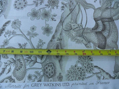 Scalamandre Grey Watkins Enchanted Forest Taupe Myth Horse