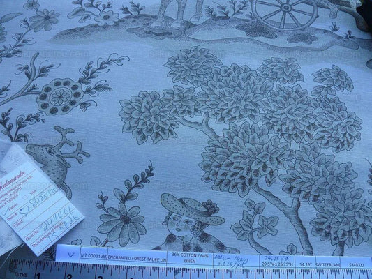 Scalamandre Grey Watkins Enchanted Forest Taupe Myth Horse