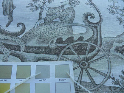 Scalamandre Grey Watkins Enchanted Forest Taupe Myth Horse