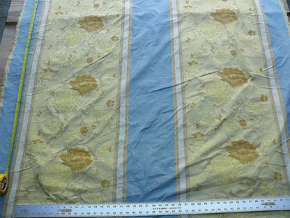 Old World Weavers Villa Ornella Jasmin&amp; French Blue Garland Huge Stripe MSRP USD300/Y