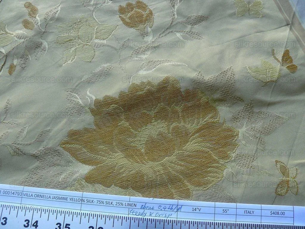 Old World Weavers Villa Ornella Jasmin&amp; French Blue Garland Huge Stripe MSRP USD300/Y