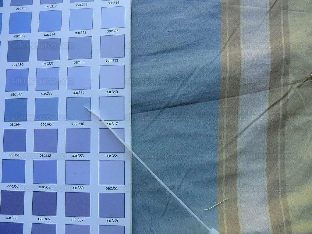 Old World Weavers Villa Ornella Jasmin&amp; French Blue Garland Huge Stripe MSRP USD300/Y