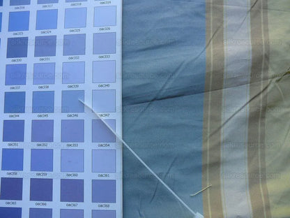 Old World Weavers Villa Ornella Jasmin&amp; French Blue Garland Huge Stripe MSRP USD300/Y