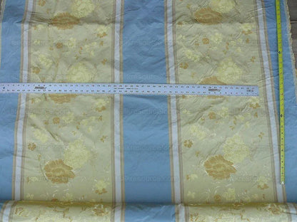 Old World Weavers Villa Ornella Jasmin&amp; French Blue Garland Huge Stripe MSRP USD300/Y