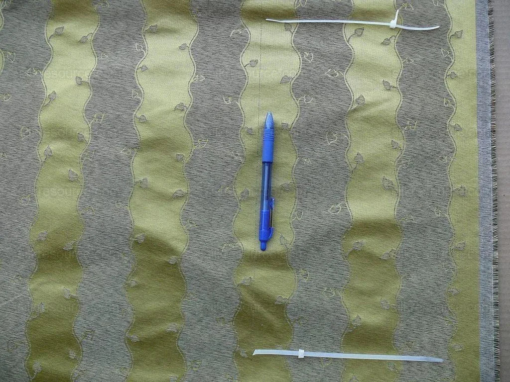 Bty Old World Weavers Silk Leaves Stripe Gold Foliage MSRP USD216/y