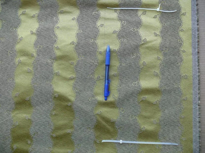 Bty Old World Weavers Silk Leaves Stripe Gold Foliage MSRP USD216/y