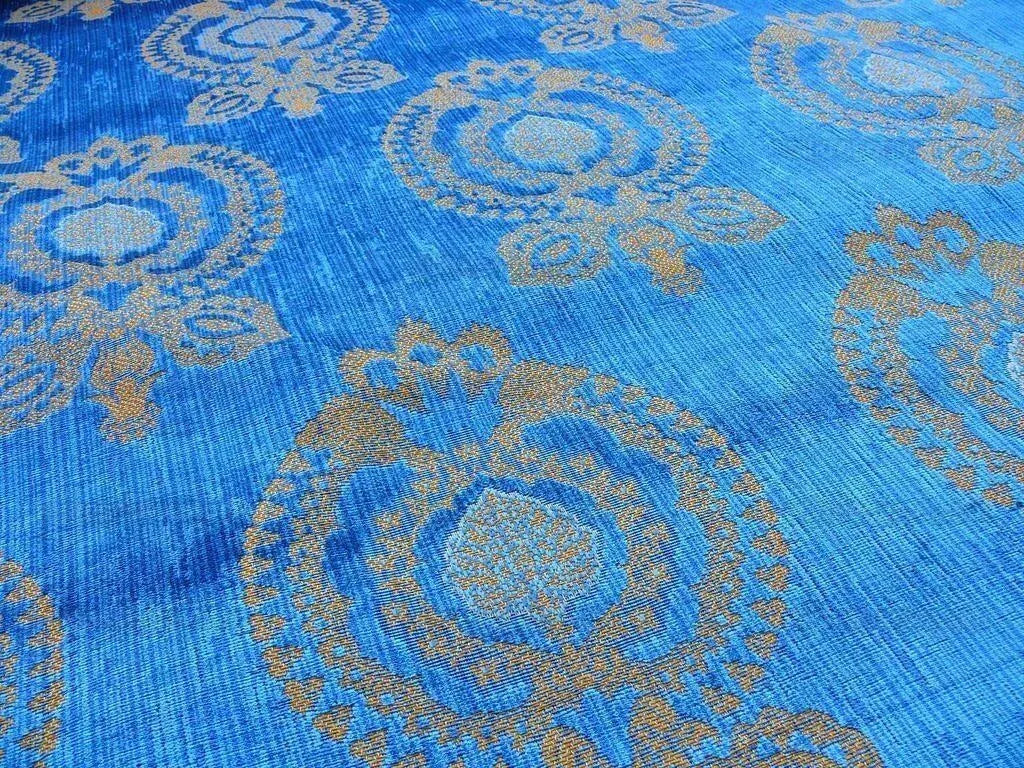 Scalamandre Old World Weavers Silk Raphael Velvet Blue MSRP USD 588/Y
