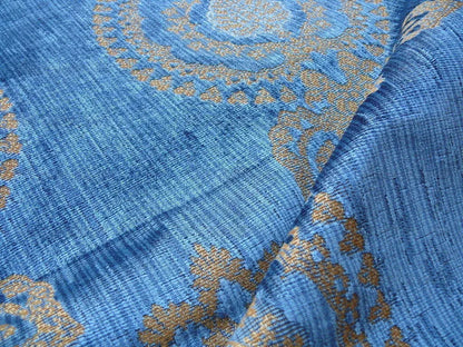 Scalamandre Old World Weavers Silk Raphael Velvet Blue MSRP USD 588/Y