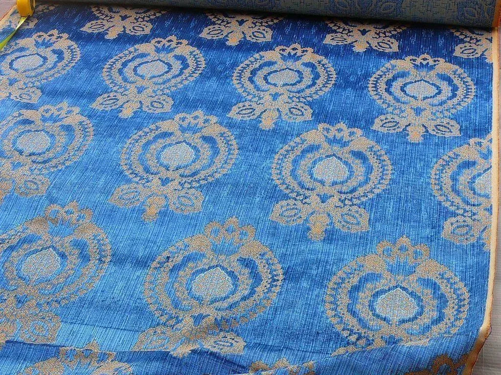 Scalamandre Old World Weavers Silk Raphael Velvet Blue MSRP USD 588/Y