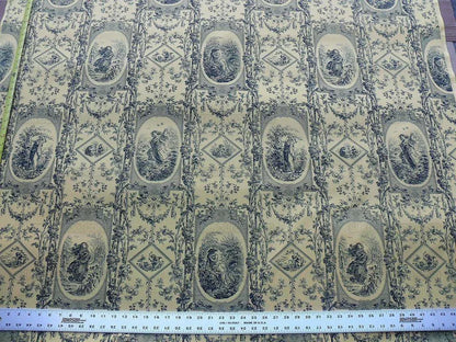 Scalamandre Quattra Staggioni Four Seasons Goddess Blue Yellow