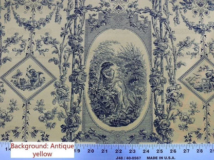 Scalamandre Quattra Staggioni Four Seasons Goddess Blue Yellow