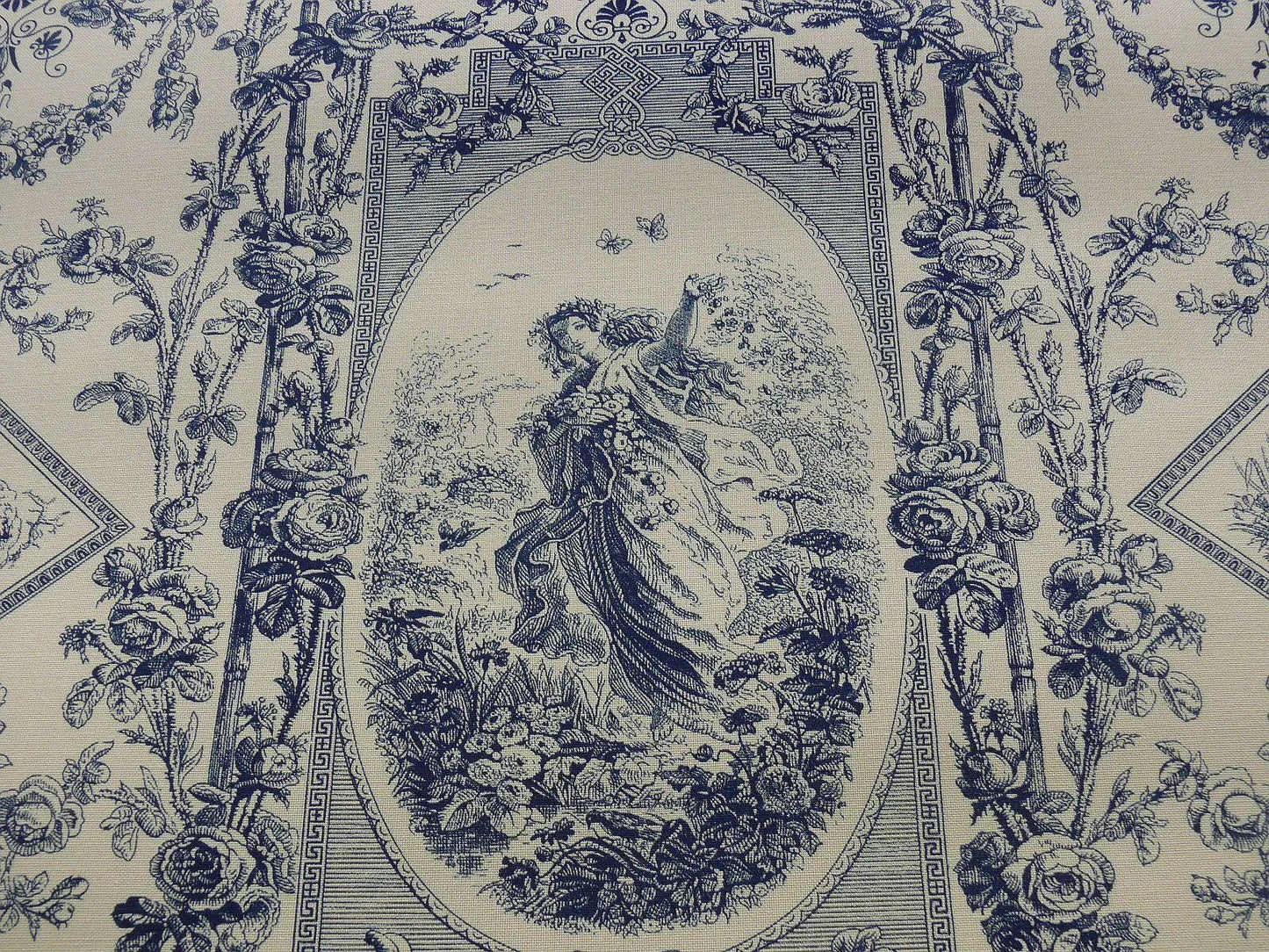 SCALAMANDRE Quattra Staggioni FOUR SEASONS GODDESS BLUE YELLOW