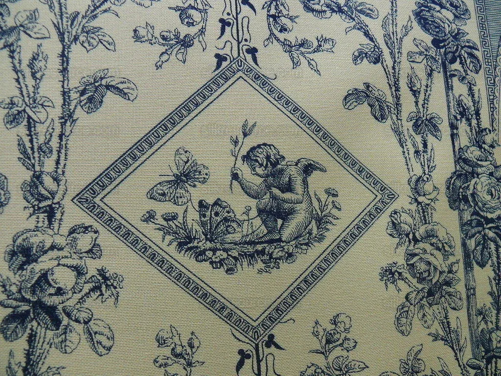 Scalamandre Quattra Staggioni Four Seasons Goddess Blue Yellow