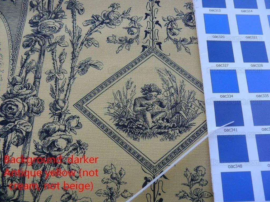 Scalamandre Quattra Staggioni Four Seasons Goddess Blue Yellow