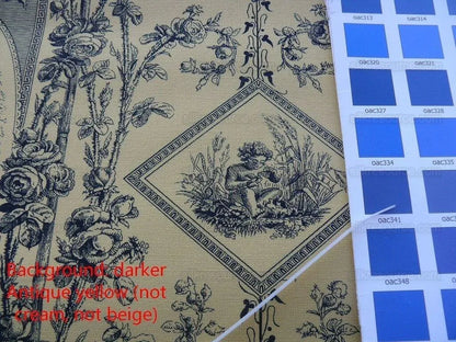 Scalamandre Quattra Staggioni Four Seasons Goddess Blue Yellow