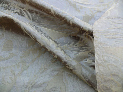 5.75+3y Old World Weavers Giasone Bronze Silk Damask Nautical