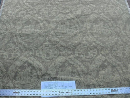 5.75+3y Old World Weavers Giasone Bronze Silk Damask Nautical