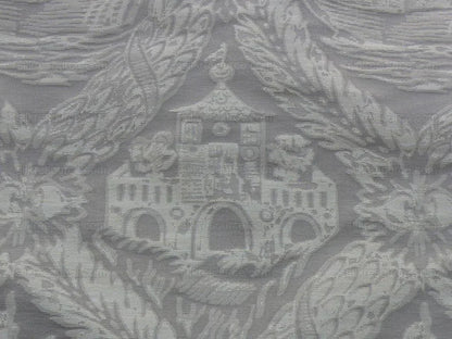 5.75+3y Old World Weavers Giasone Bronze Silk Damask Nautical