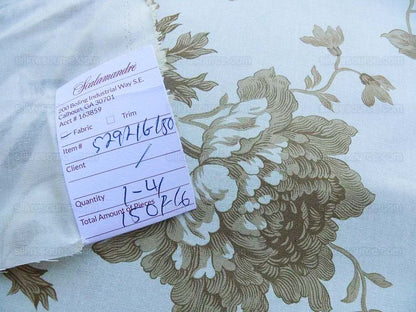 Bty Scalamandre Toile Vivienne French Peony Lilac Tulip Print Chintz from France MSRP USD 202/y