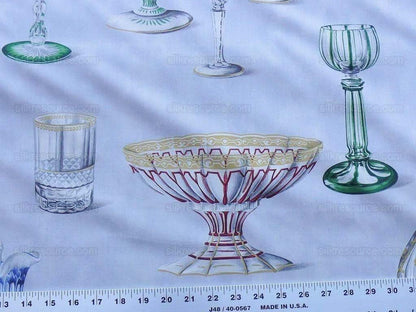 By Yd Scalamandre Grey Watkins Cristalli Glass Blue MSRP USD 164/Y