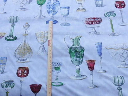 By Yd Scalamandre Grey Watkins Cristalli Glass Blue MSRP USD 164/Y