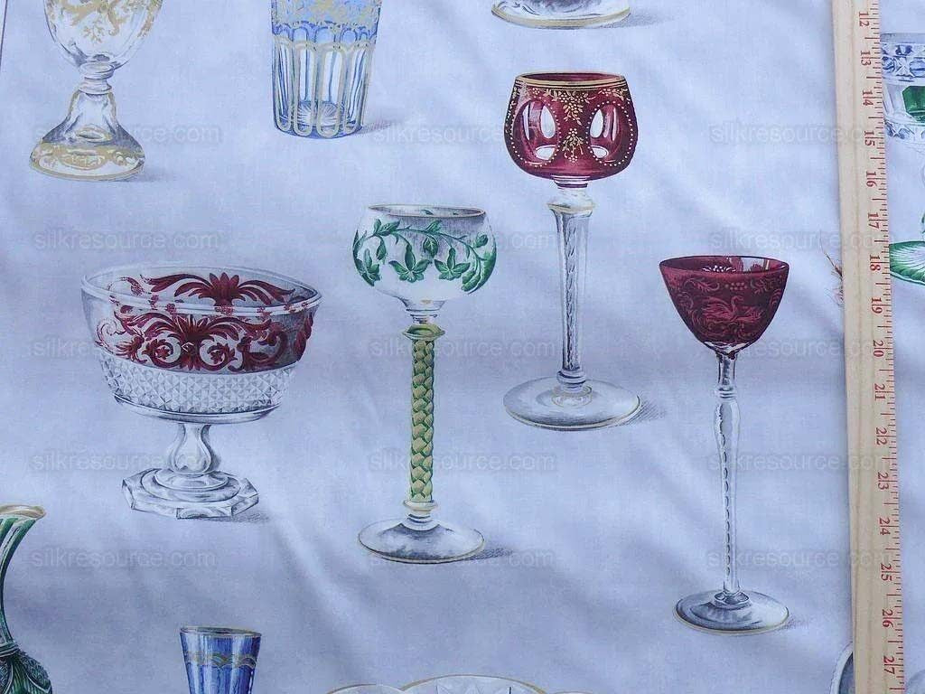 By Yd Scalamandre Grey Watkins Cristalli Glass Blue MSRP USD 164/Y