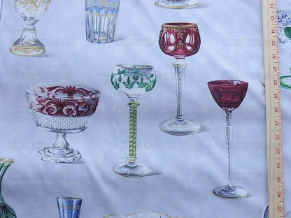 By Yd Scalamandre Grey Watkins Cristalli Glass Blue MSRP USD 164/Y