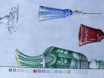 By Yd Scalamandre Grey Watkins Cristalli Glass Blue MSRP USD 164/Y