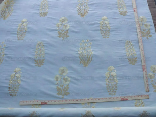 Kravet Couture Amazing Silk Linen Embroidery Gold 3.25y MSRP USD 741