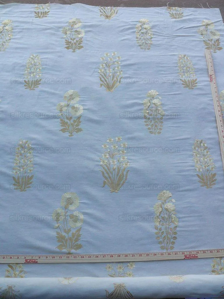 Kravet Couture Amazing Silk Linen Embroidery Gold 3.25y MSRP USD 741