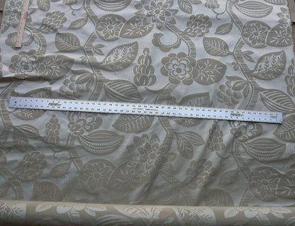 Old World Weavers 100% Silk Damask Carlsten Taupe MSRP USD 278/Y