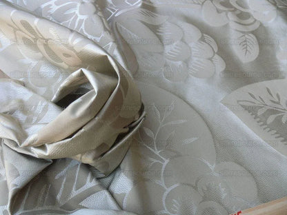 Old World Weavers 100% Silk Damask Carlsten Taupe MSRP USD 278/Y