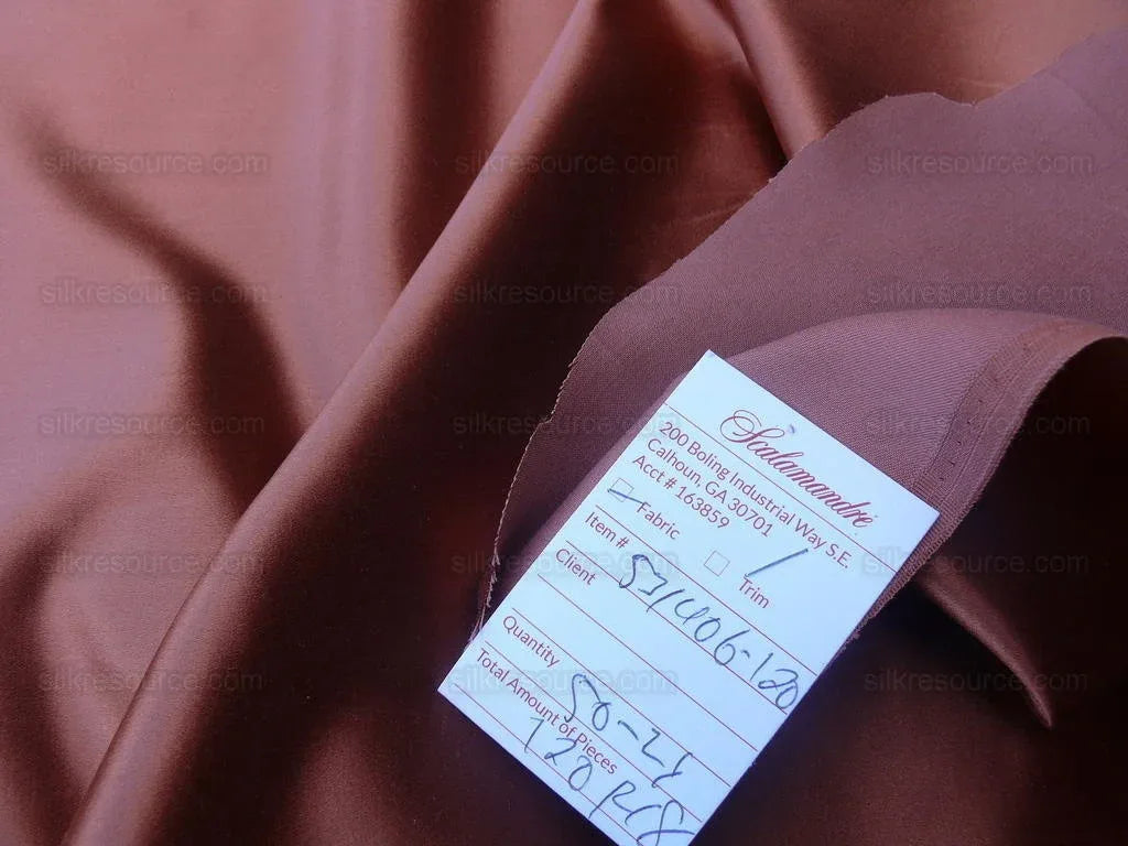 By Yard Scalamandre Old World Weavers Silk Cotton Satin Glamorous Weighty "spice" Red Liquid Lux