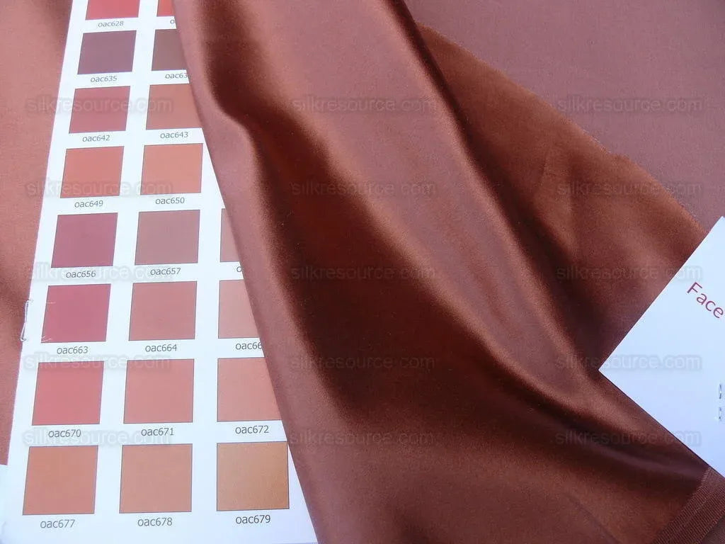 By Yard Scalamandre Old World Weavers Silk Cotton Satin Glamorous Weighty "spice" Red Liquid Lux