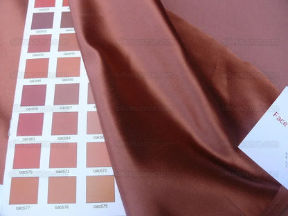 By Yard Scalamandre Old World Weavers Silk Cotton Satin Glamorous Weighty "spice" Red Liquid Lux