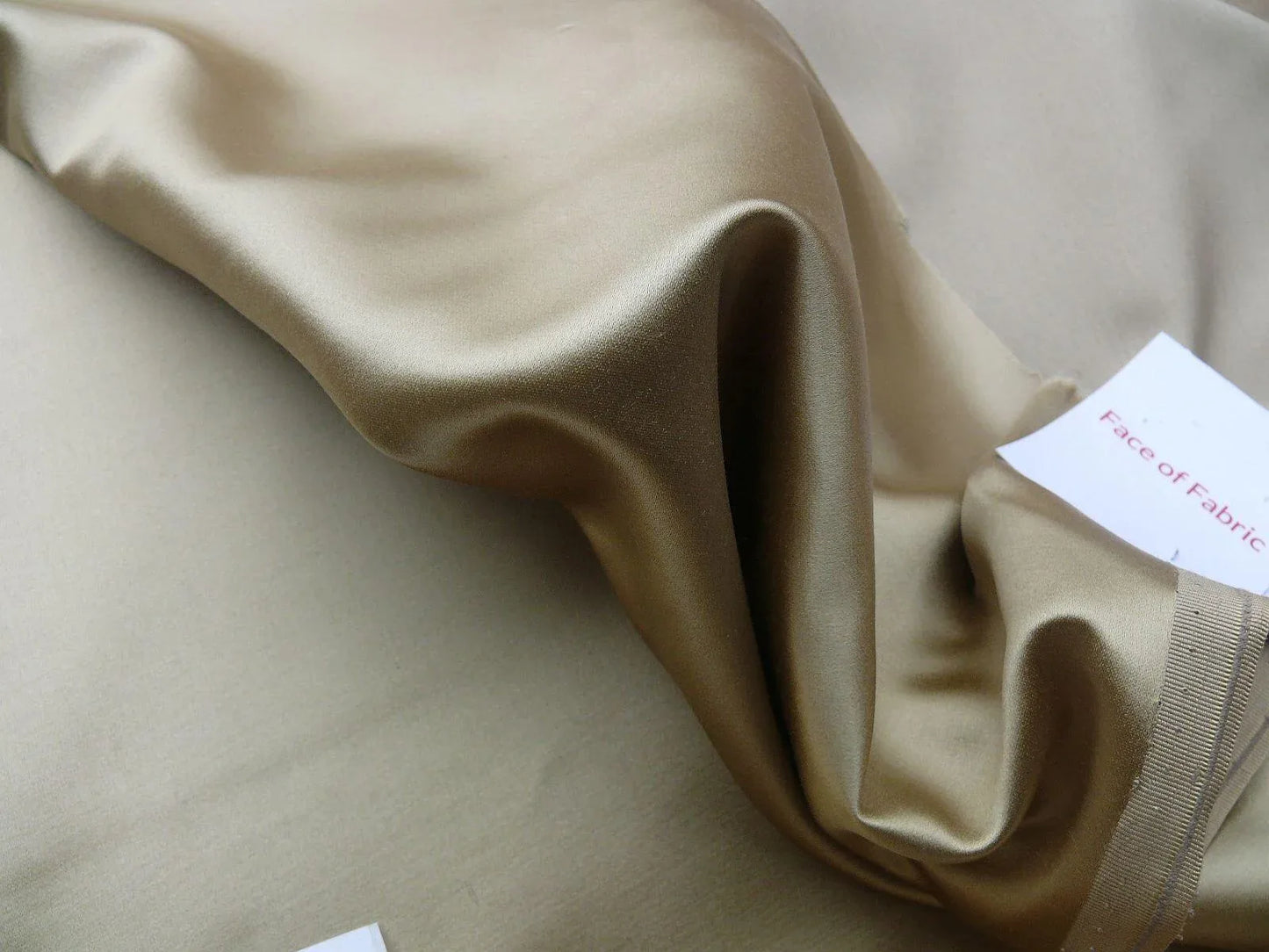 OLD WOLRD WEAVERS SILK SATIN TOFFEE GLAMOROUS WEIGHTY