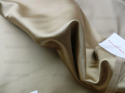 Old World Weavers Silk Satin Toffee Glamorous Liquid Lux