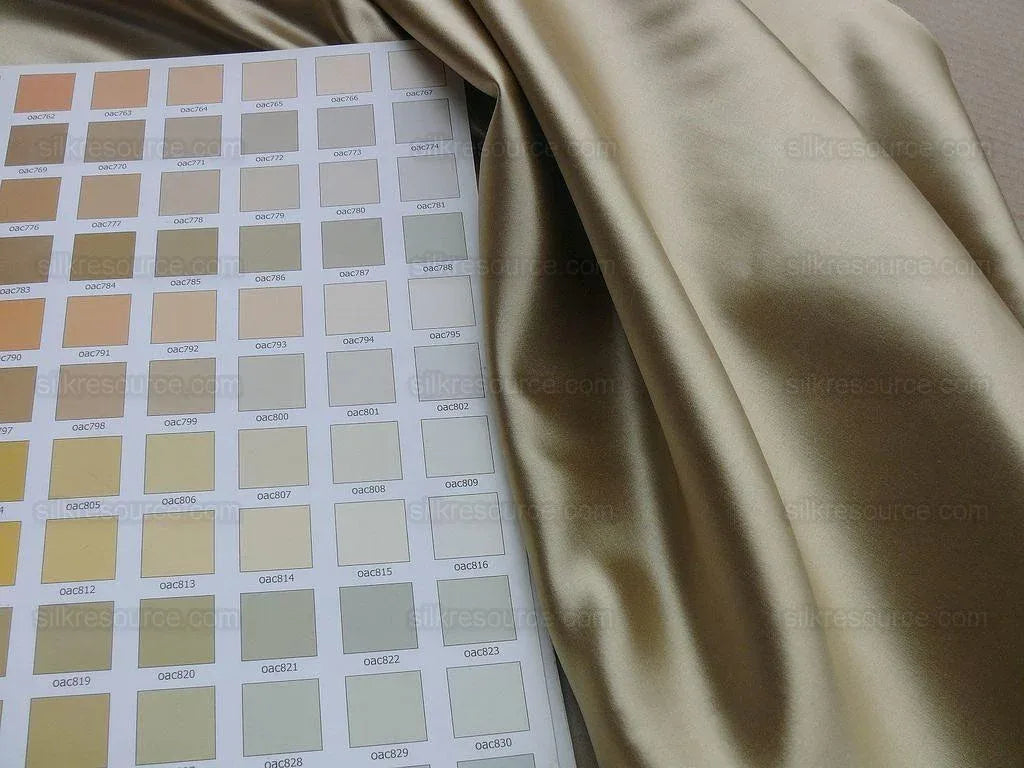 Old World Weavers Silk Satin Toffee Glamorous Liquid Lux