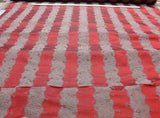 Old World Weavers Silk Leaves Stripe Russet Red Foliage Lampas MSRP USD216/y