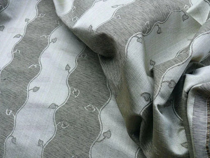 Bty Scalamandre Old World Weavers Silk Leaves Stripe Foliage beige MSRP USD 216/Y