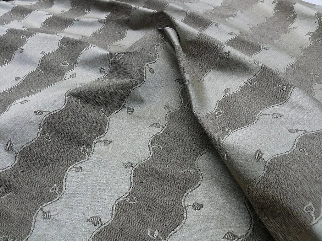 Bty Scalamandre Old World Weavers Silk Leaves Stripe Foliage beige MSRP USD 216/Y