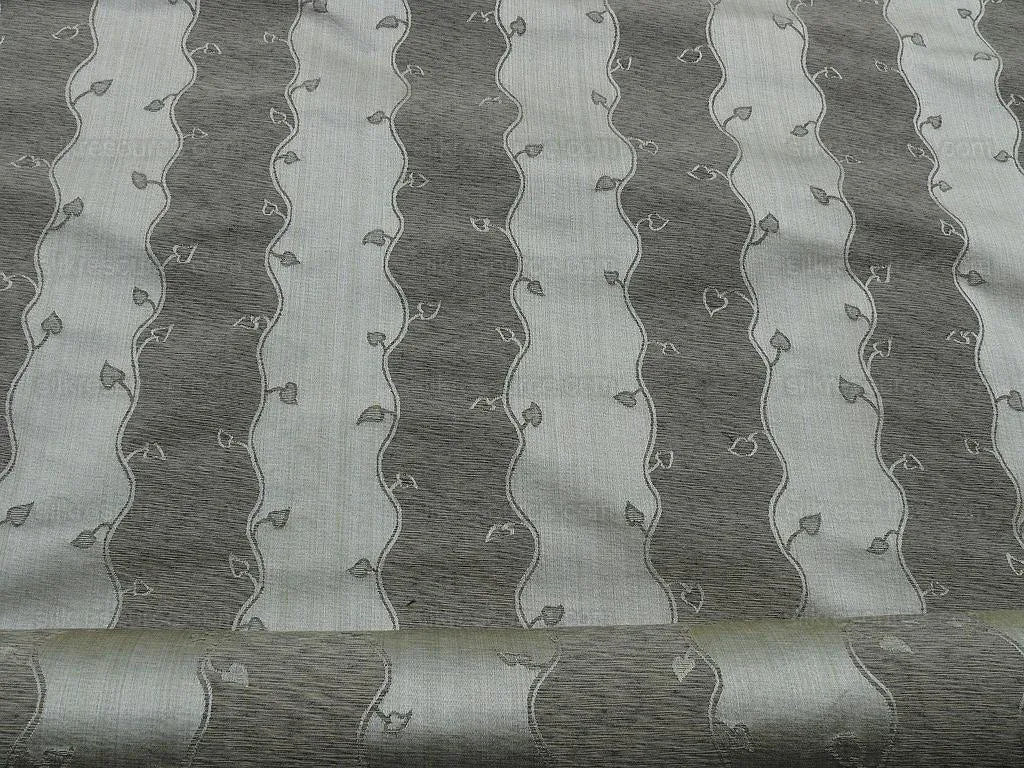 Bty Scalamandre Old World Weavers Silk Leaves Stripe Foliage beige MSRP USD 216/Y